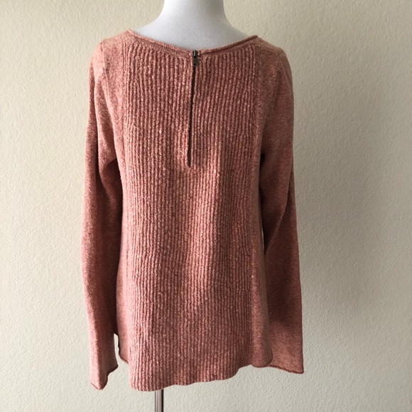 Free people blush pink fuzzy soft knit sweater S - Picture 3 of 6